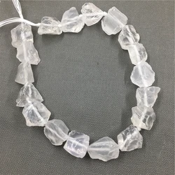 Raw Large Clear Quartz Crystal Rough Nugget Beads For Jewelry Making MY0093