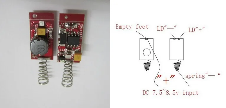 High Quality 445nm 450nm 1.6W-2W blue Laser Diode  Module Driver Constant Current Protection