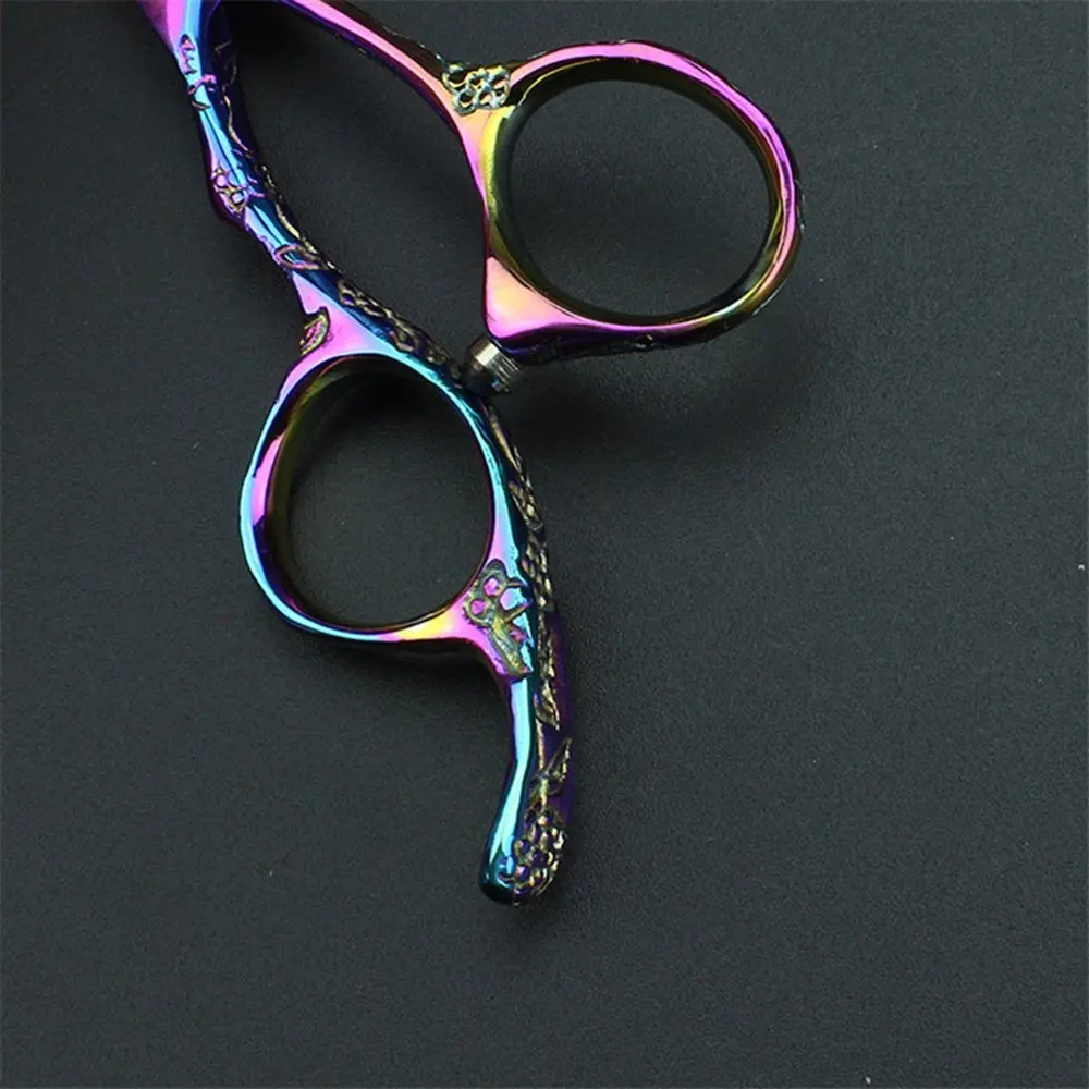 Sharonds Japan 440c Professional Hairdressing Left Hand Scissors 6 Inch Purple Salon Barber Shop Thinning Scissors Set