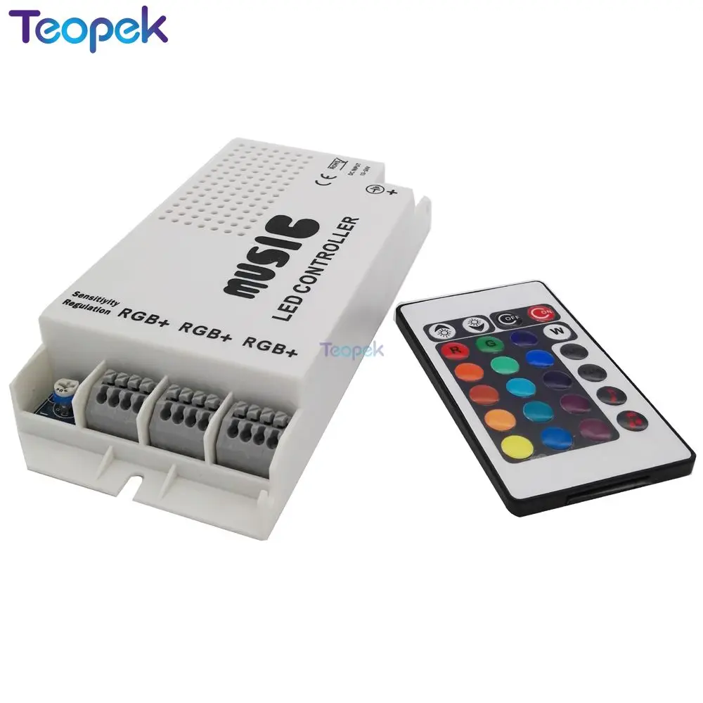 12-24V 24 Keys Wireless IR Remote Control LED Music Sound Control RGB led Controller Dimmer for RGB LED Strips