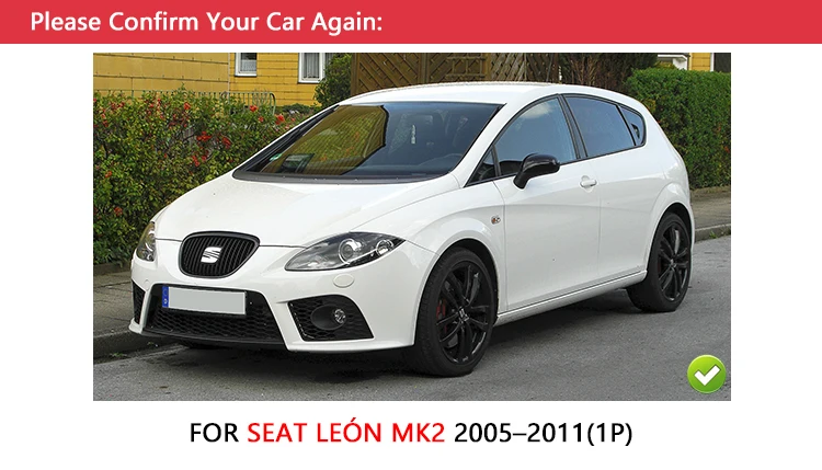 For Seat Leon MK2 2005-2012 1P Chrome Door Handles Covers Car Accessories Stickers Car Styling 2006 2007 2008 2009 2010 FR FR+