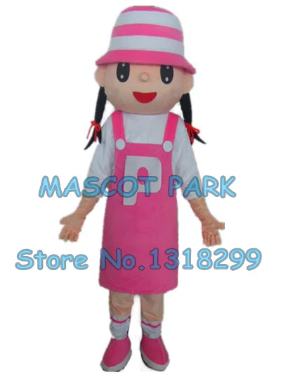 

pink girl mascot costume custom cartoon character cosply adult size carnival costume 3124