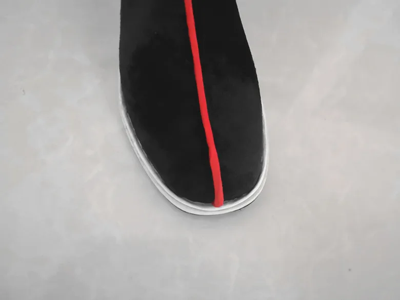 black soldier boots chinese ancient dynasty boots minister officer shoes swordsman cosplay halloween cosplay boots drama shoes