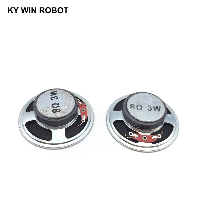 2pcs/lot New Magnetic Paper Cap Cone speaker 8 ohms 3 watt 3W 8R speaker Diameter 57MM 5.7CM thickness 17MM