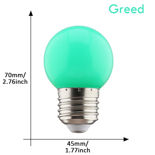 20 stks Kleur LED Lamp E27 220 V G45 7 Kleur RGB Lampada LED Lamp SMD3528 Vakantie Kerst Lamparas LED Gloeilamp Fashlight