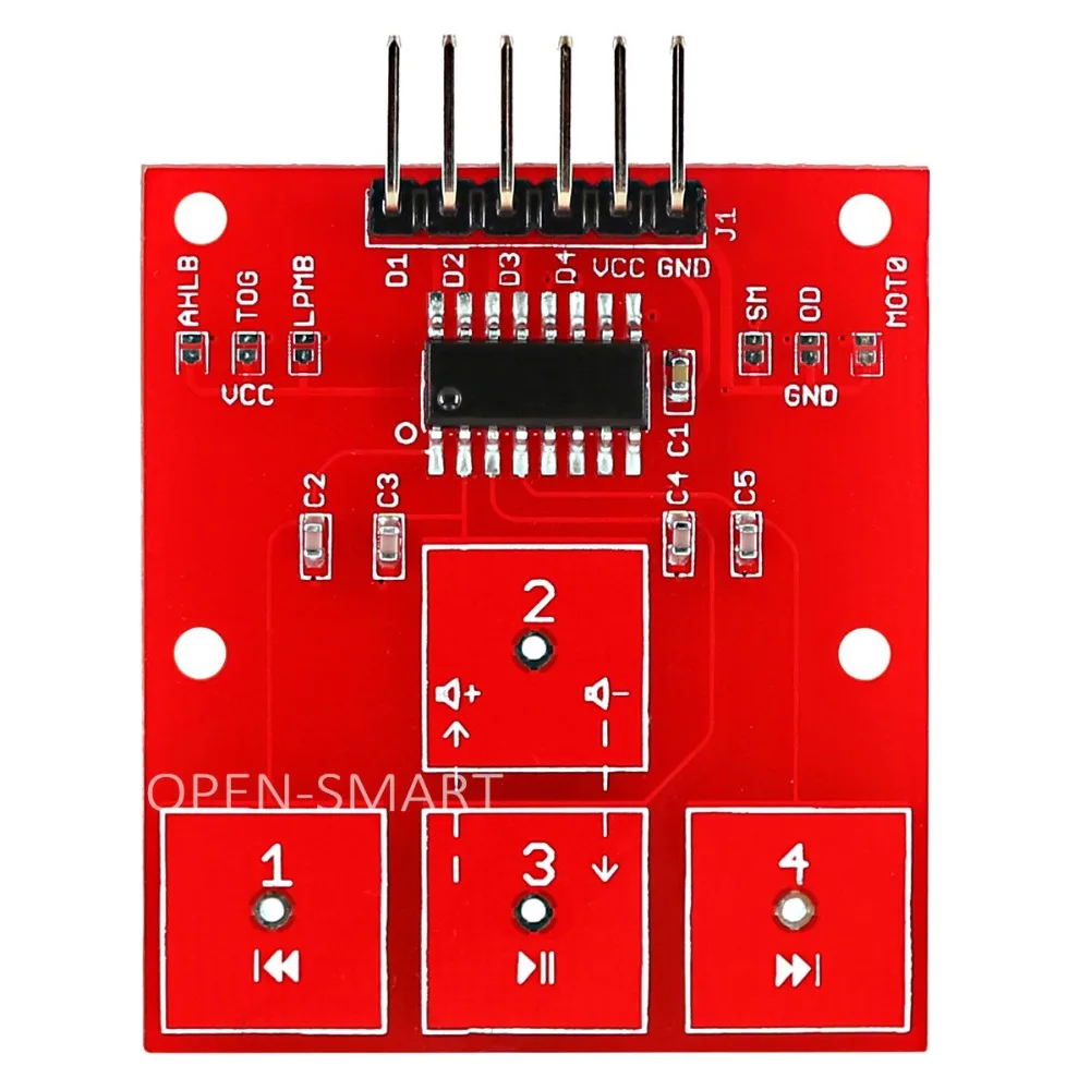 รีวิวและแนะนำสินค้า OPEN-SMART 4 Channel Touch Sensor 4 Way Control Module สำหรับผู้ใช้งาน Arduino