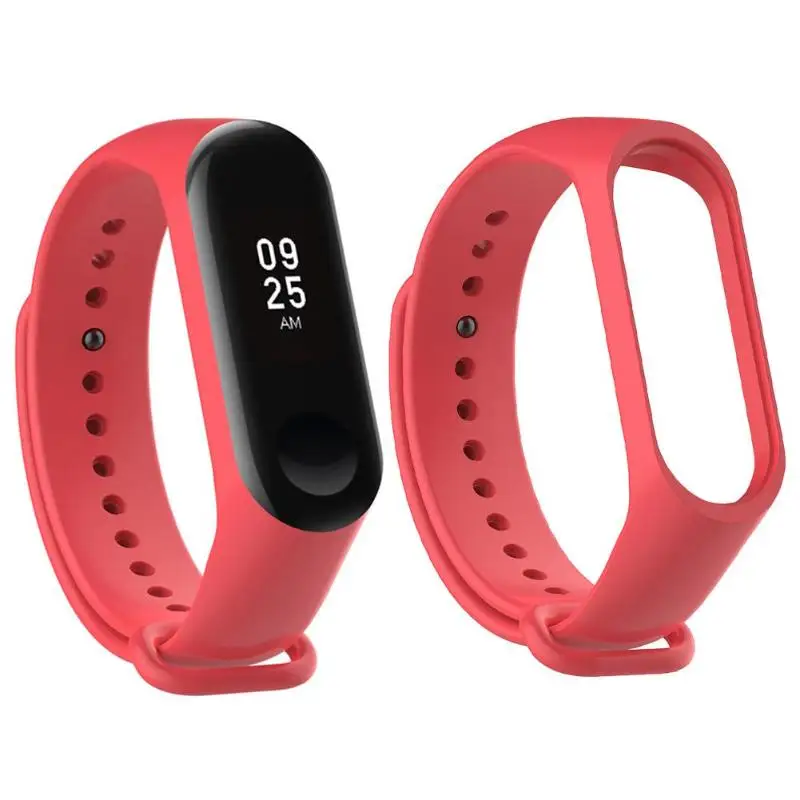 شاومي Mi الفرقة 3 4 الرياضة حزام حزام (Watch) ساعة سيليكون المعصم حزام ل شاومي mi الفرقة 3 4 الذكية سوار استبدال Miband 4 حزام