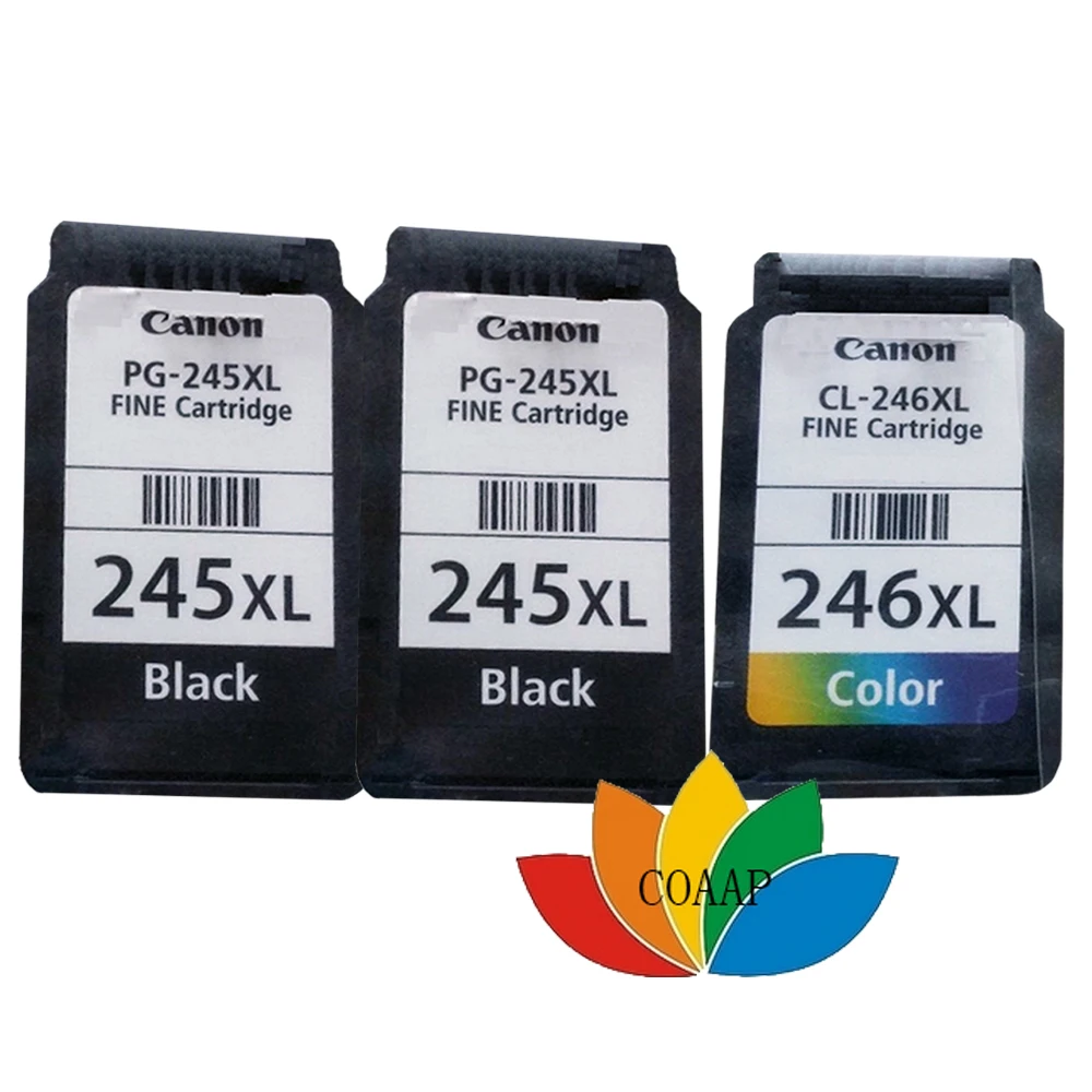 PG-245 CL-246 Black & Tri-color Re-Manufactured Ink Cartridge for Canon TR4527 MG2420 MG2520 MG2920 MG2922 IP2820 MX492 Printer