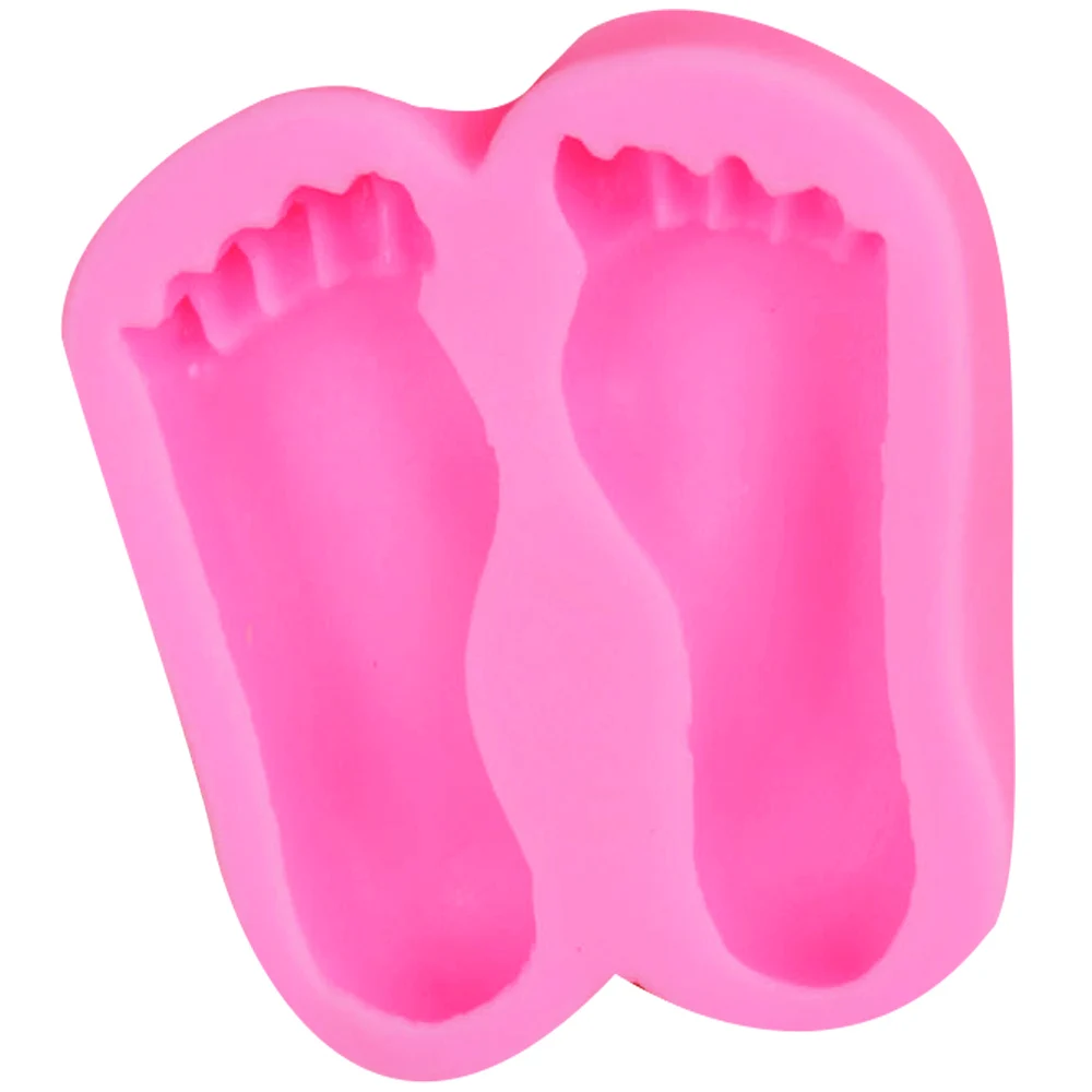 M569 Baby Feet Candle Moulds Soap Mold Kitchen-Baking Resin Silicone Form Home Decoration 3D DIY Clay Craft Wax-Making