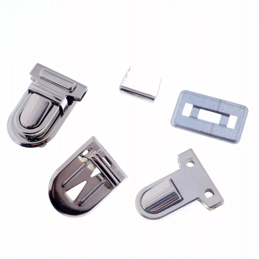 Free Shipping-10 Sets Silver Tone  Bronze Handbag Bag Accessories Purse Snap Clasps/ Closure Lock 22mm x34mm