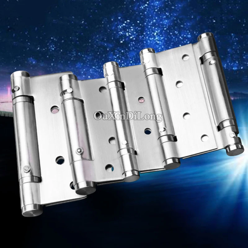 

Top Designed 2PCS Stainless Steel Invisible Door Hinges Smoothly & Mute Self-Closing Spring Hinges Automatic Door Closer Hinges