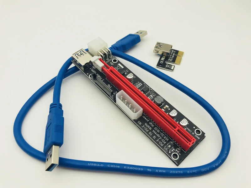 

USB 3.0 4pin 6pin SATA Power PCI Express 16X Slot Riser Card PCI-E PCI-Express 1x to 16x PCIE Riser for Bitcoin BTC Miner Mining