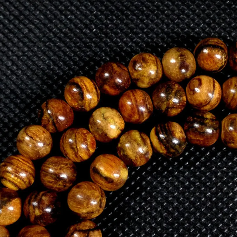 Sennier Authentic agarwood 108 beads 6mm 8mm buddha prayer beads bracelets women men jewelry wood wrist bangle Rosary Wooden bra