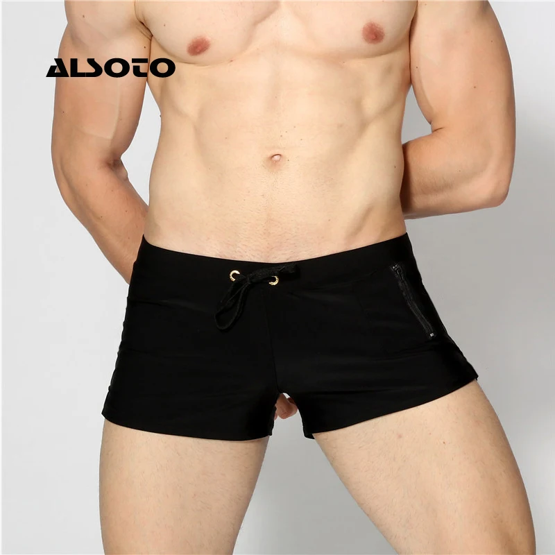 ALSOTO Sexy Man Swimwear Men\'s Swimsuits Swimming Trunks Sunga Hot Mens Swim Briefs Beach Shorts Mayo Sunga Swim Suits Gay Pouch