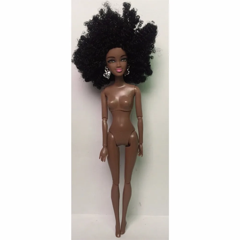 

For Accessories Body American Doll 12 Joints Can Change Head Foot Clothes Move African Black Girl Gift Pretend Toy Baby