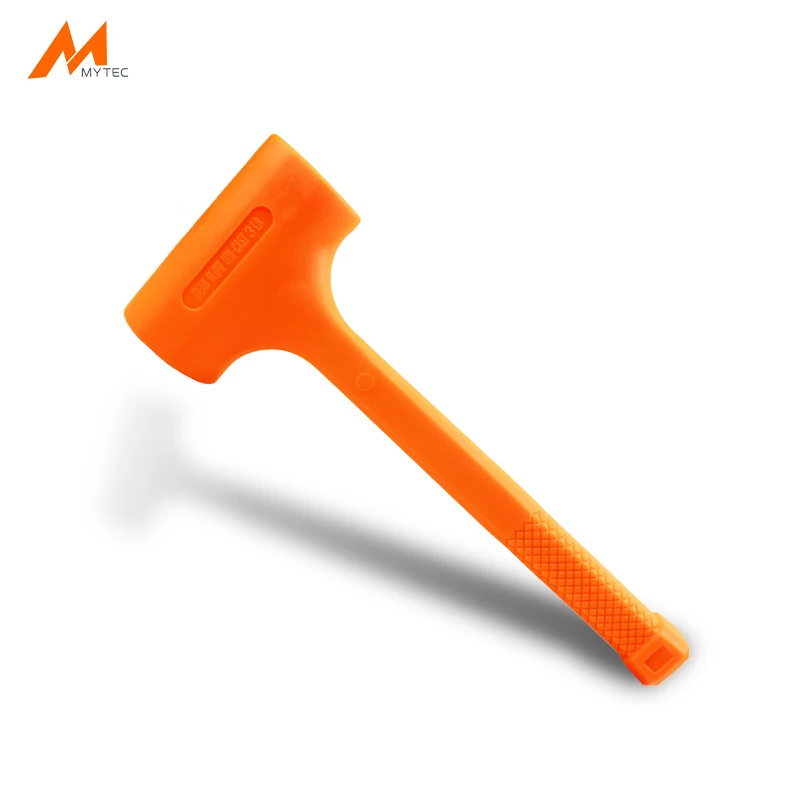 

0.5LB Dead Blow Hammer Soft Rubber Unicast Non-Marring Mallet (Orange)