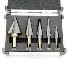 5pcs HSS Cobalt Step Drill Set #4