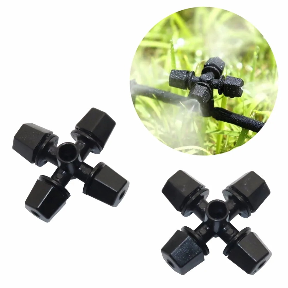 50 Pcs Plastic Atomizing Nozzle Sprinkler Garden Greenhouse Humidifier Spray Atomization Irrigation Equipment