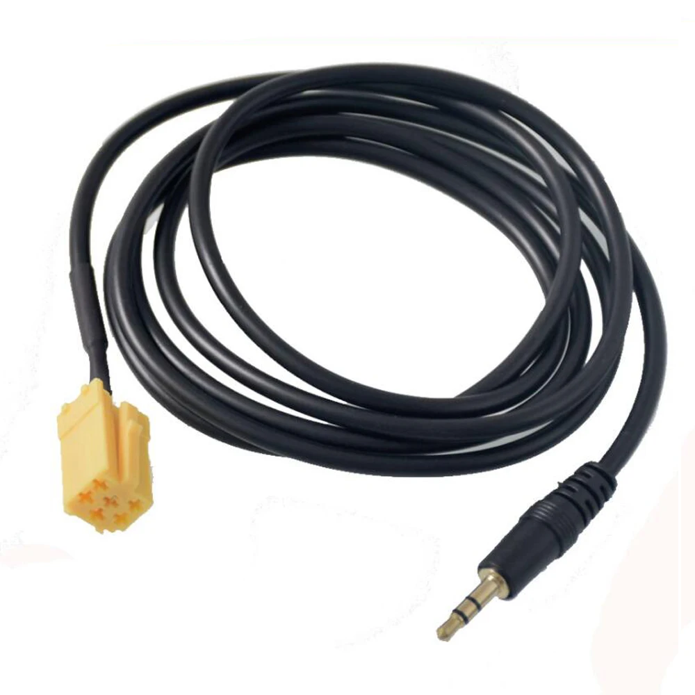 Adaptor kabel Aux konektor ISO 6Pin Jack 3.5MM Mobil untuk Alfa Grande Punto 500