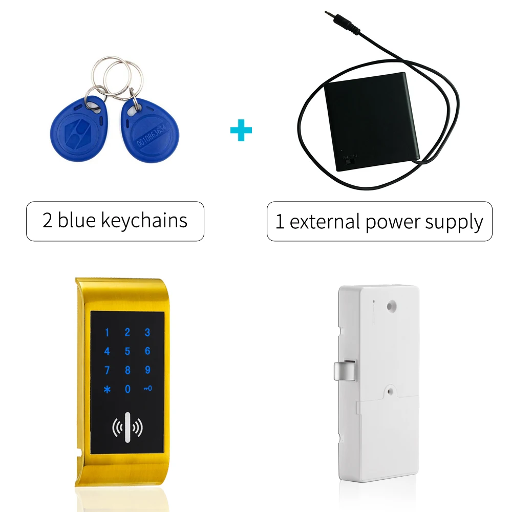 Electronic Keypad Passcode Gym Locker Lock with external power supply