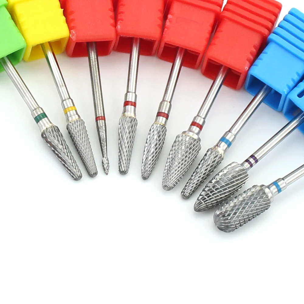 1pcs Tungsten Nail Drill Bit Carbide Milling Cutter Rotary Electric Manicure Machine Accessories Cuticle Remover Files