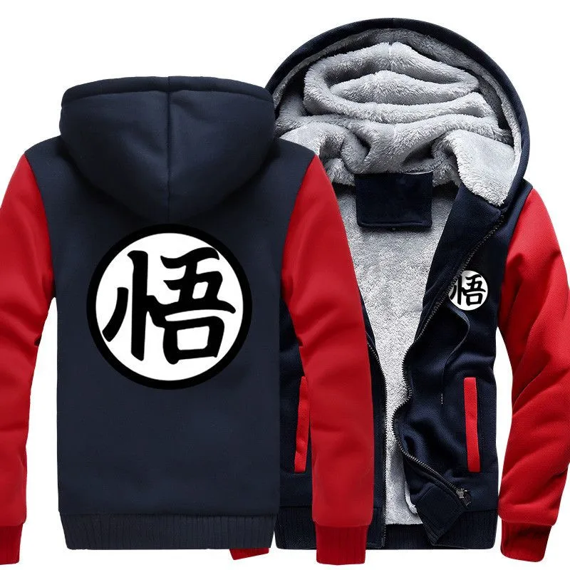 Autumn Winter Jackets Anime Sweatshirt Men Fashion Streetwear Fleece Hoody Men\'s Sportswear  Jacket