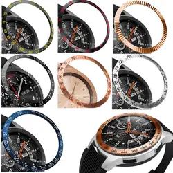 steel For Samsung Galaxy Watch 42MM/46MM/Gear S3 Frontier Bezel Ring Adhesive Anti Scratch Metal Cover Smart Watch Accessories