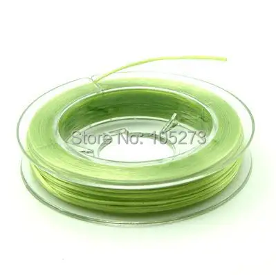 Wholesale mini DIY crystal bracelet cord beads imported materials, flat wear bracelet stretch cord elastic thread Green - L77A21