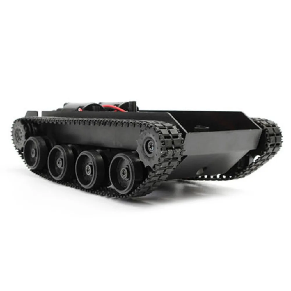 Rc Tank Smart Robot Tank Car Chassis Kit Rubber Track Crawler For Arduino 130 Motor Diy Robot Toys For Children