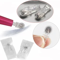 10pcs Semi Permanent Makeup Serrated Needles Eyebrow Tattoo Gear pin Diameter 6.3 / 9.3 mm For 3D Embroidery Manual Tattoo Pen