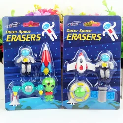 Space Eraser Novelty Mini Rocket Astronaut Rubber Eraser for Kids as School Prize