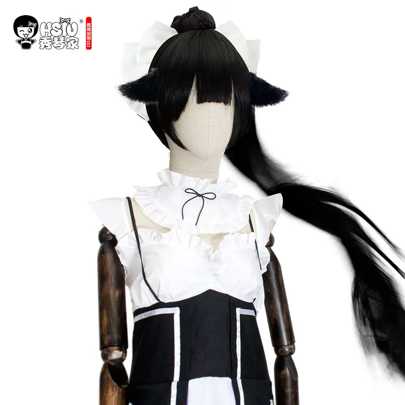 IJN Takao Game Azur Lane black Cosplay Wig Fiber synthetic wig HSIU Halloween Carnival Free Shipping