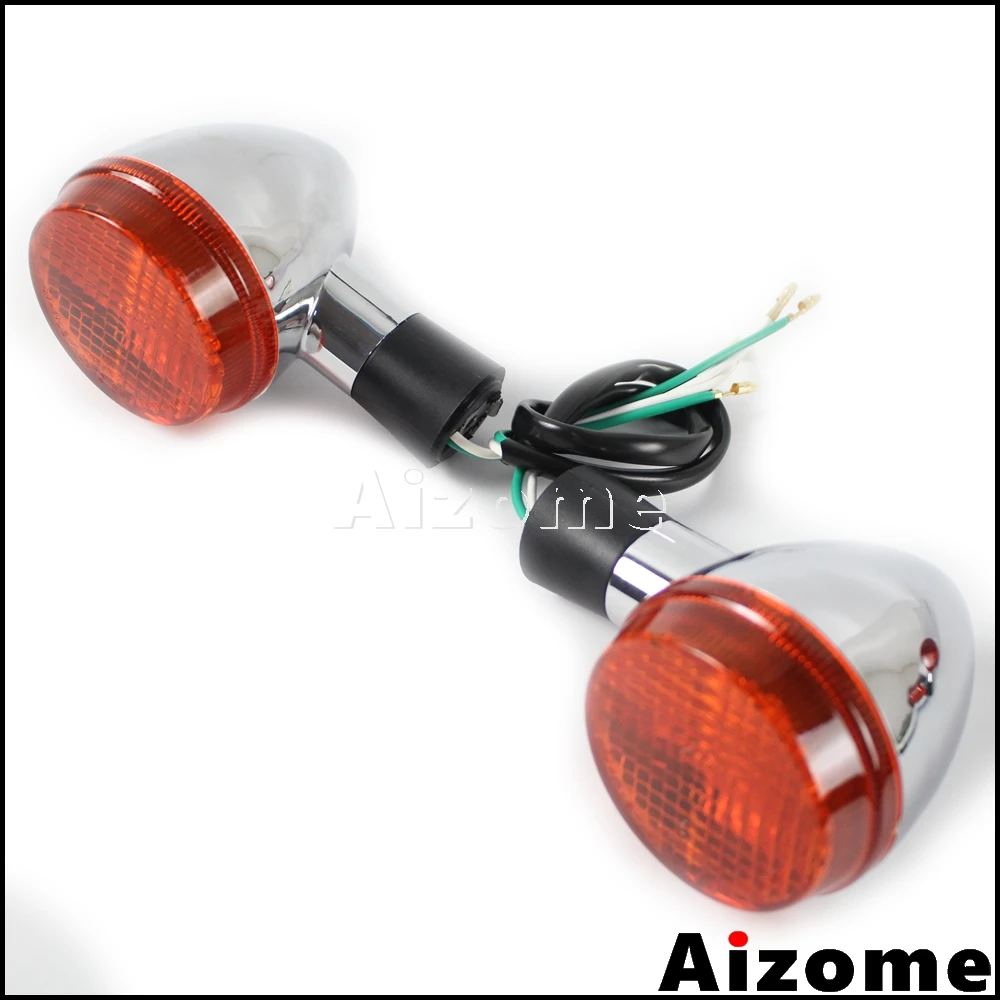 Motorcycle Rear Turn Signal Lights For Honda Shadow 400 750 VT750 04-07 Turn Indicators Lamp Emark Blinkers