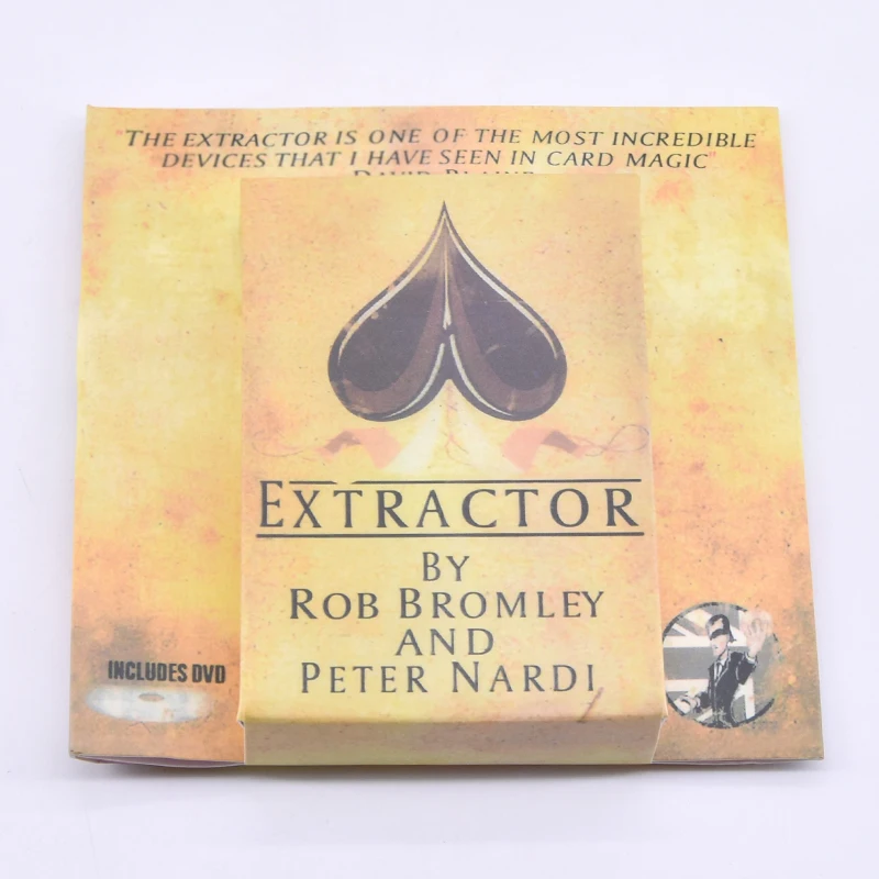 Extractor (Gimmick+DVD) Magic Trick Magician Card to Pocket Magia Close Up Illusions Props Mentalism Amazing Funny