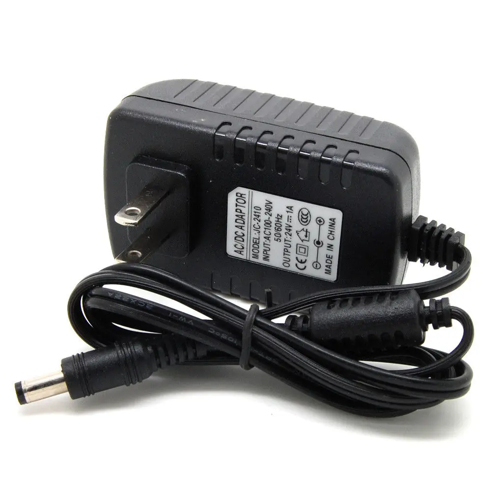 US Plug AC100-240V To DC 24V 1A Power Supply Charger Converter Adapter 5.5mm