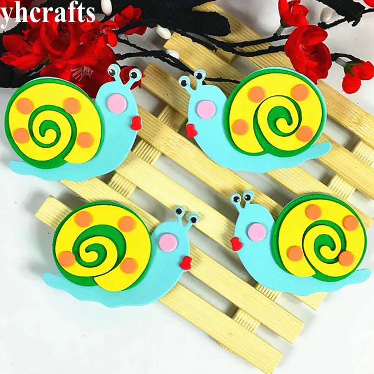 1bag/LOT Snail Mermaid Ant Lobster fish rabbit EVA foam shape without stickers Creative toys Early learning educational DIY OEM