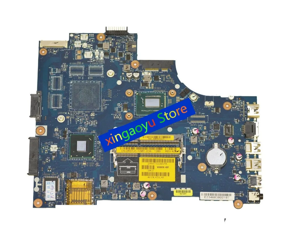 FOR Dell 15R 3521 5521 Laptop Motherboard CN-0RD7JC 0RD7JC RD7JC VAW00 LA-9104P DDR3 W/ I7-3537U CPU 100% Test OK