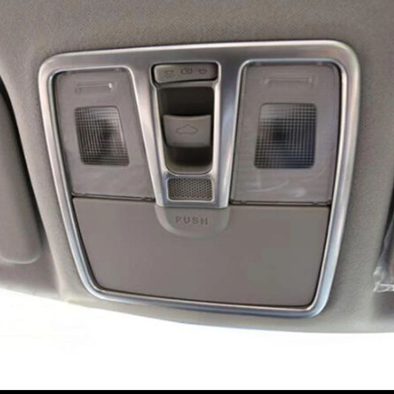 

ABS Chrome For Hynudai Solaris 2 2017 Car Accessories front reading Lampshade read light panel Cover Trim Styling