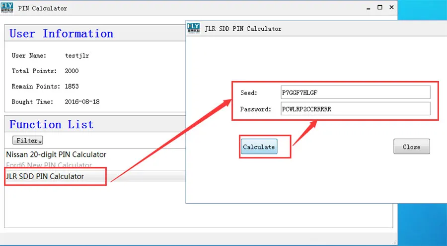 2020  JLR SDD Coded Access Password Calculator ,JLR SDD 2 Engineering mode Calculator For Land Rover and Jaguar ( English)