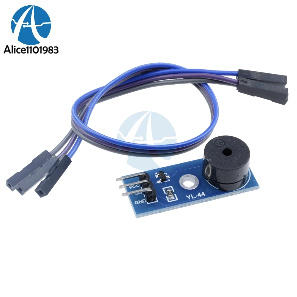 1 Set Passive Buzzer Module Alarm Sensor Beep Board I/O Interface For Arduino Smart Car 3.3V-5V Of SCM With DuPont Line