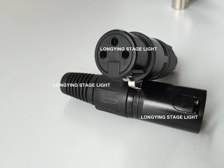 3 Pin Female And Male DMX Lighting Connector XLR Connector