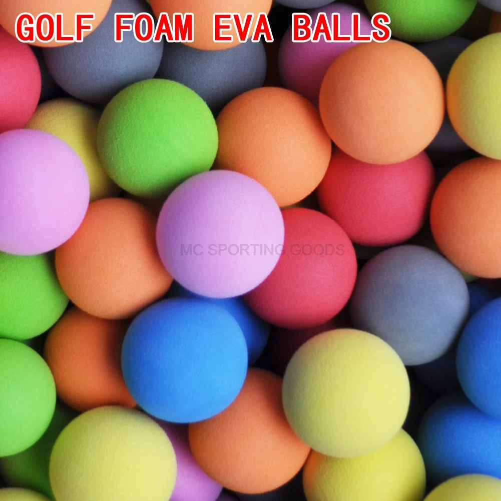 Colore solido di addestramento di Golf/Tennis per le palle all'aperto di pratica di Golf palle molli della spugna della schiuma di EVA delle palle di Golf 20 pz/borsa