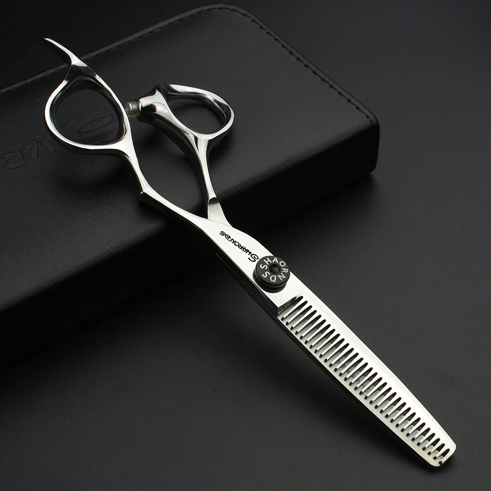 sharonds Professional hairdressing slimming scissors equipment Japanese silver 6 inch hairdressing scissors