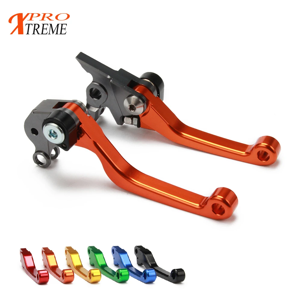 Motorcycle CNC Billet Pivot Foldable Brake Clutch Levers For KTM 125 EXC/SX 2005 2006 2007 2008 Magura