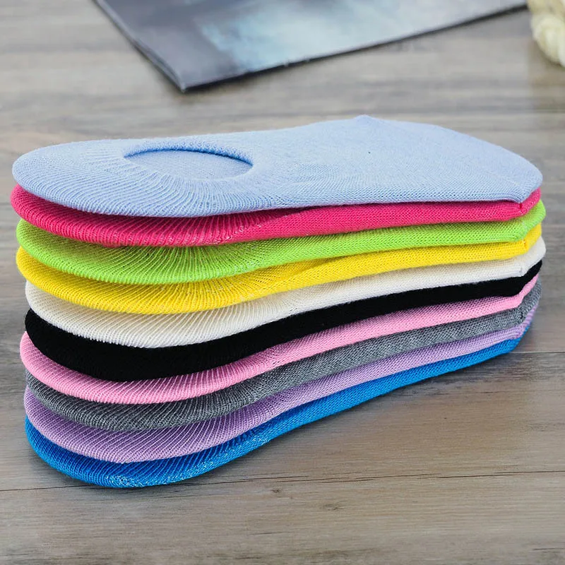 

20 Pairs Ladies Ankle High Invisible Low Cut Socks Classic Solid Fashion Socks AKWZ-0010