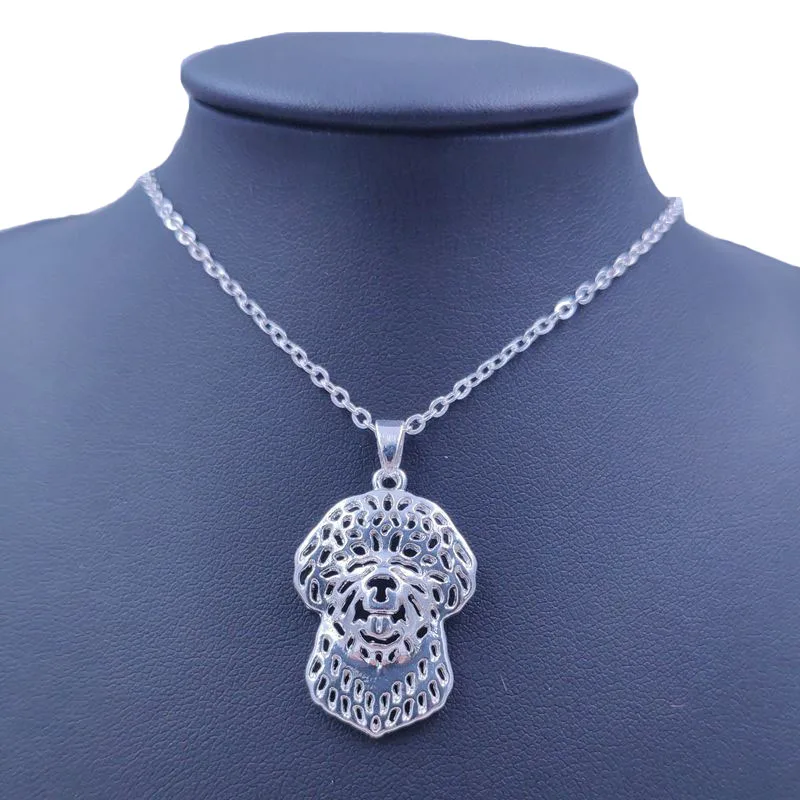 Cute Lagotto Romagnolo Necklace Dog Animal Pendant Gold Silver Plated Jewelry For Women Male Female Girls Ladies AKC N154