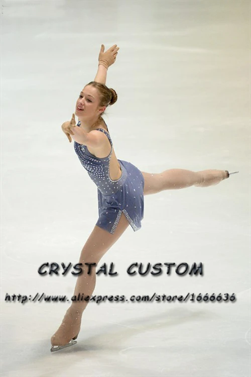 

Hot Sales Ice Figure Skating Dresses Fashion New Brand Competition Child Figure Skating Dress Crystal DR3695