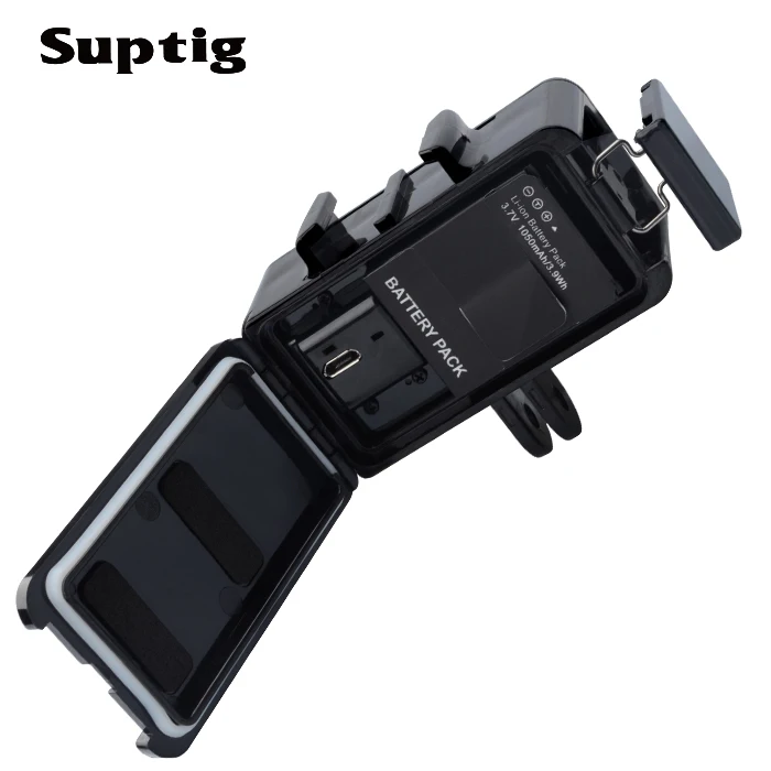 تحت الماء ضوء الغوص مصباح LED مقاوم للماء + بطارية ل GoPro بطل 5 6 7 8 جلسة 5 شاومي يي 4K لايت Mijia Sjcam SJ6/7/8/9 H9