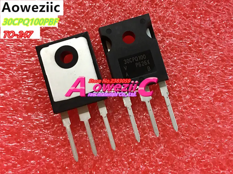 

Aoweziic 2017+ 100% new imported original 30CPQ100PBF 30CPQ100 TO-247 Schottky Rectifier 2 x 15A 30A 100V