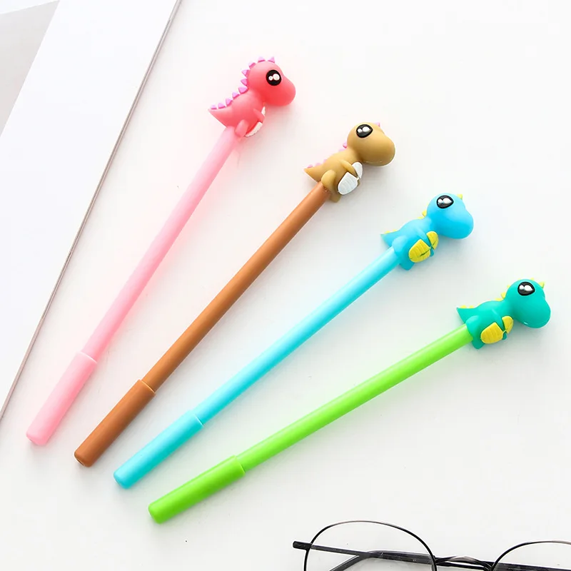 16 Pcs Cartoon Funny Little Monster Neutral Pen Korean Stationery Student Stationary Black Signature Pen Gift School Supplies